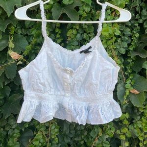 White crop top
